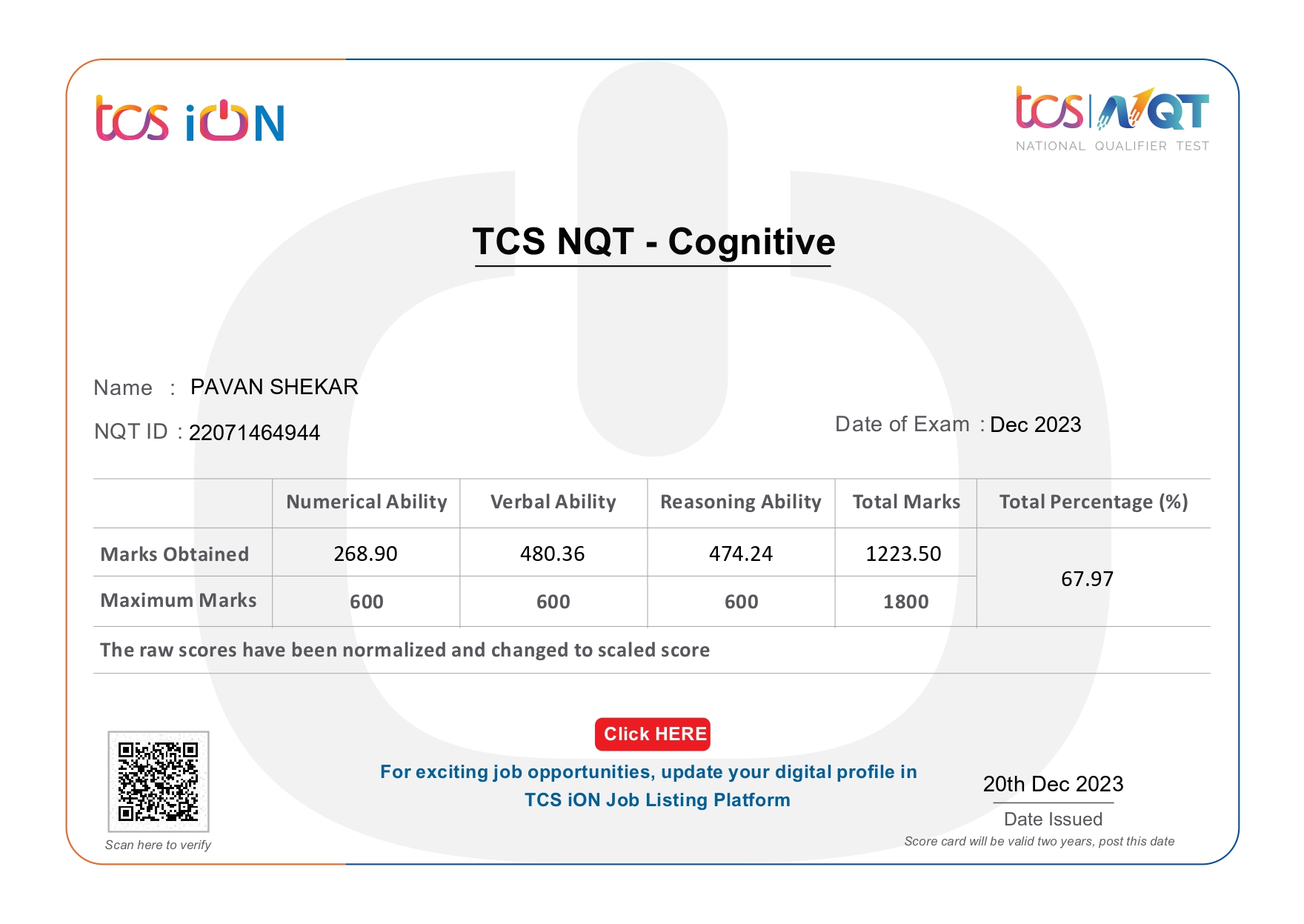 Certificate Title